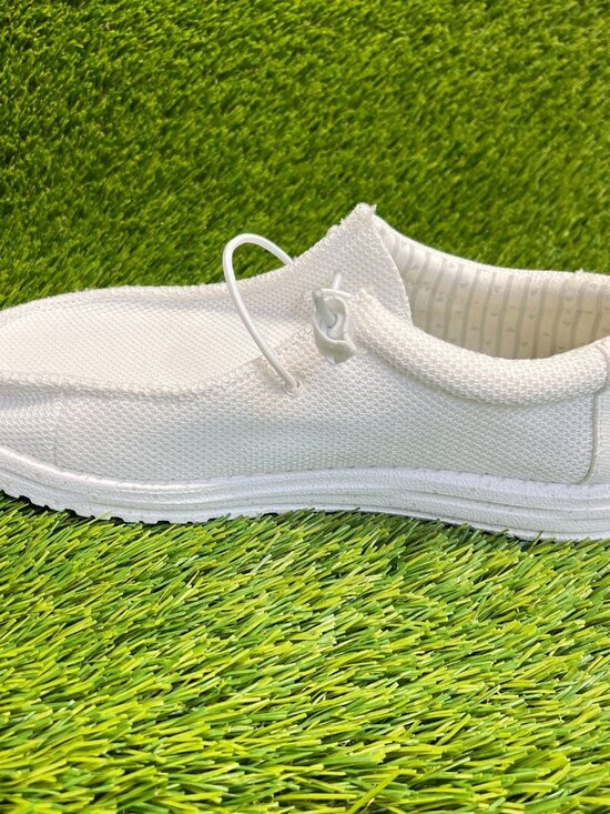 Hey Dude Wally Stretch Sox Mens Size 8 White Athletic Walking Slip On Shoes main image 7